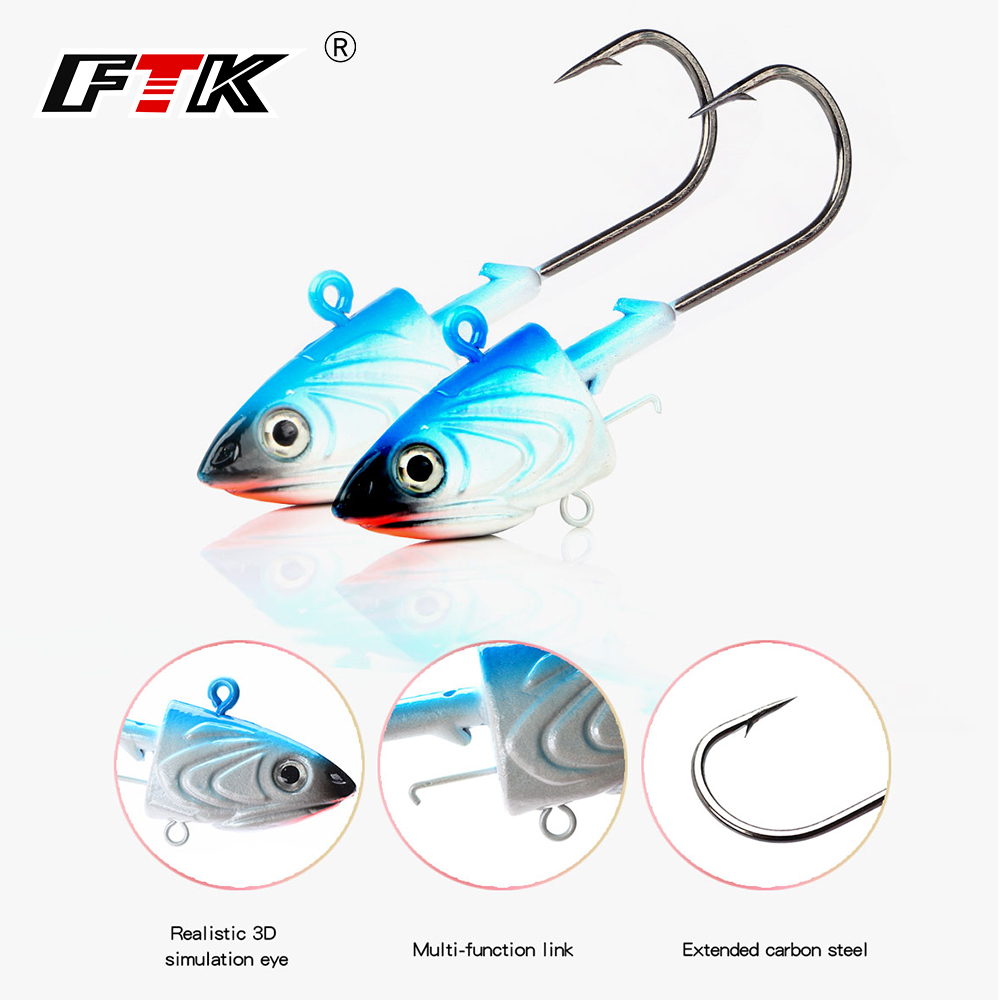 Furniture Hardware Jig - FTK 2PCS Jig Head Fishing Hook