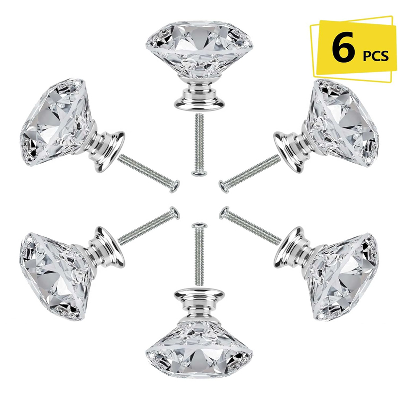Furniture Hardware Suppliers - 6Pcs Cabinet Knob with Screws 30mm