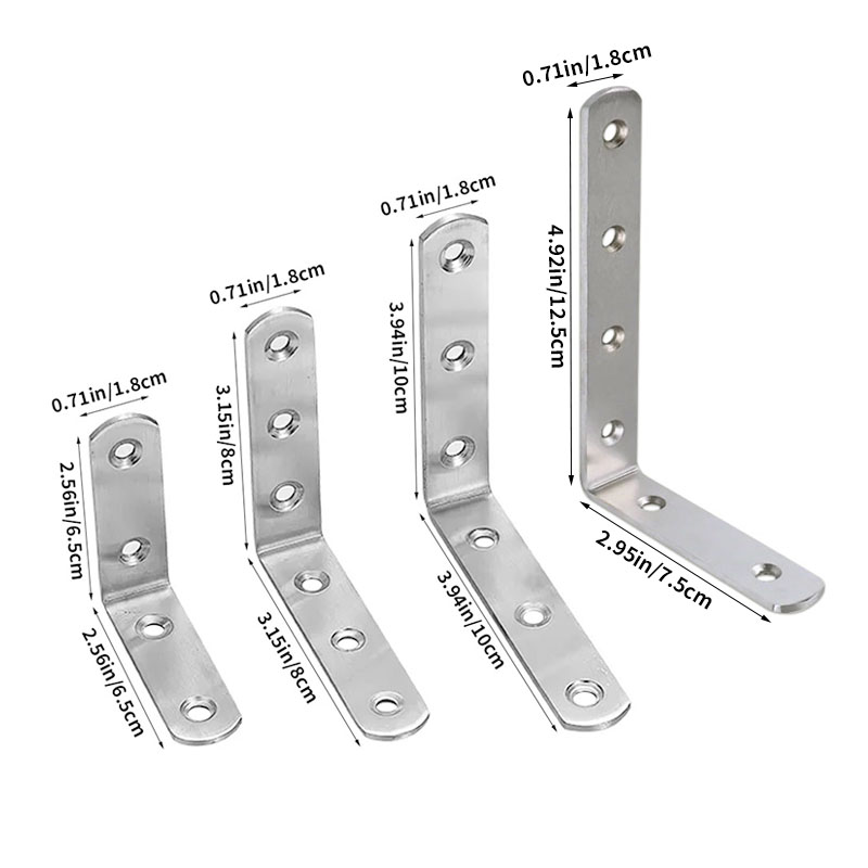 4pcs Right Angle Brackets, L-S - Used Furniture Hardware 评论和价格