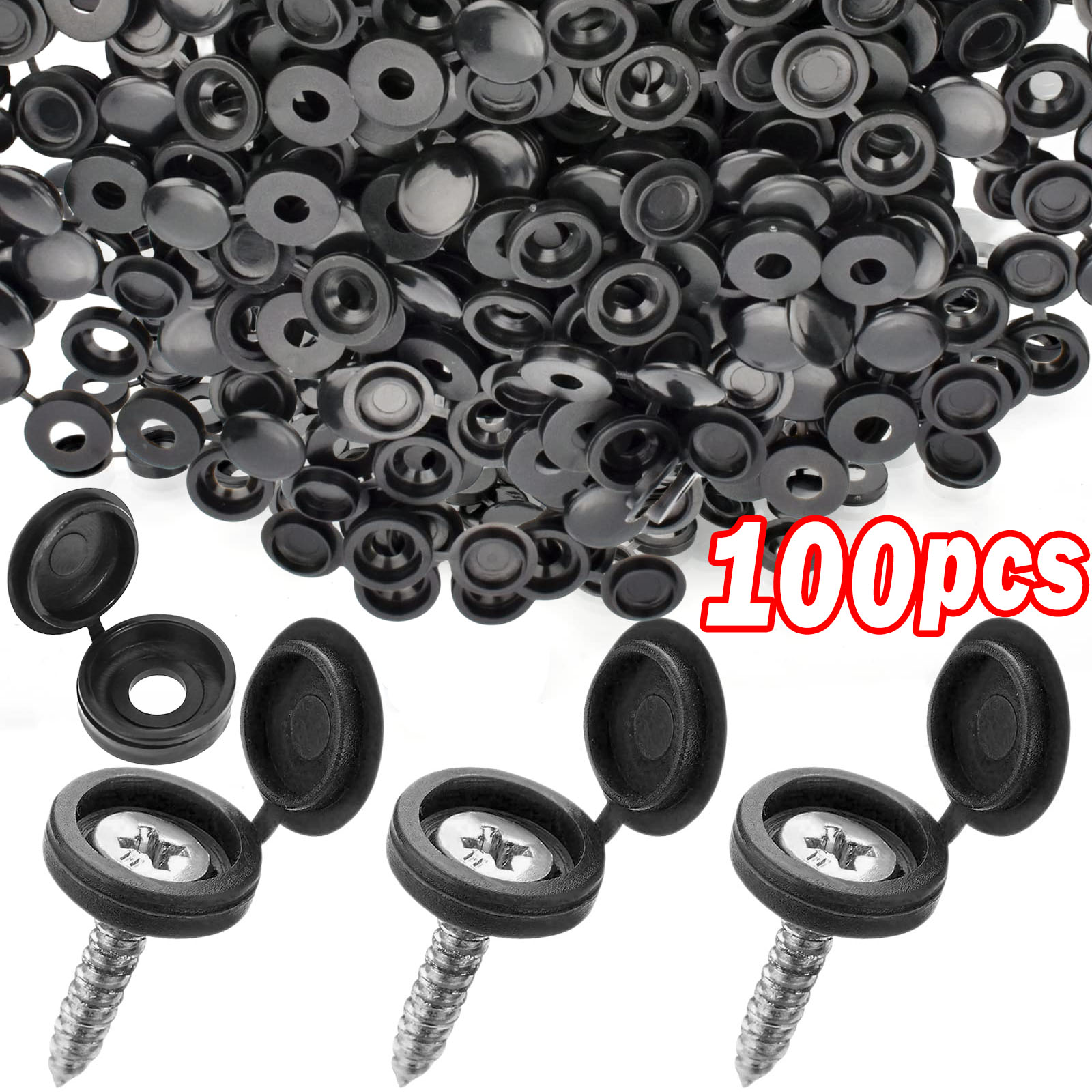 5/100PCS Hinged Plastic Screw  - Furniture Hardware Decorative 评论和价格