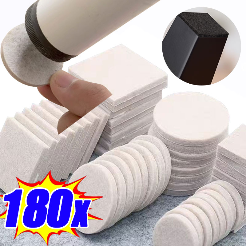 18/180Pcs Felt Chair Leg Pads  - Furniture Foot Pad 评论和价格