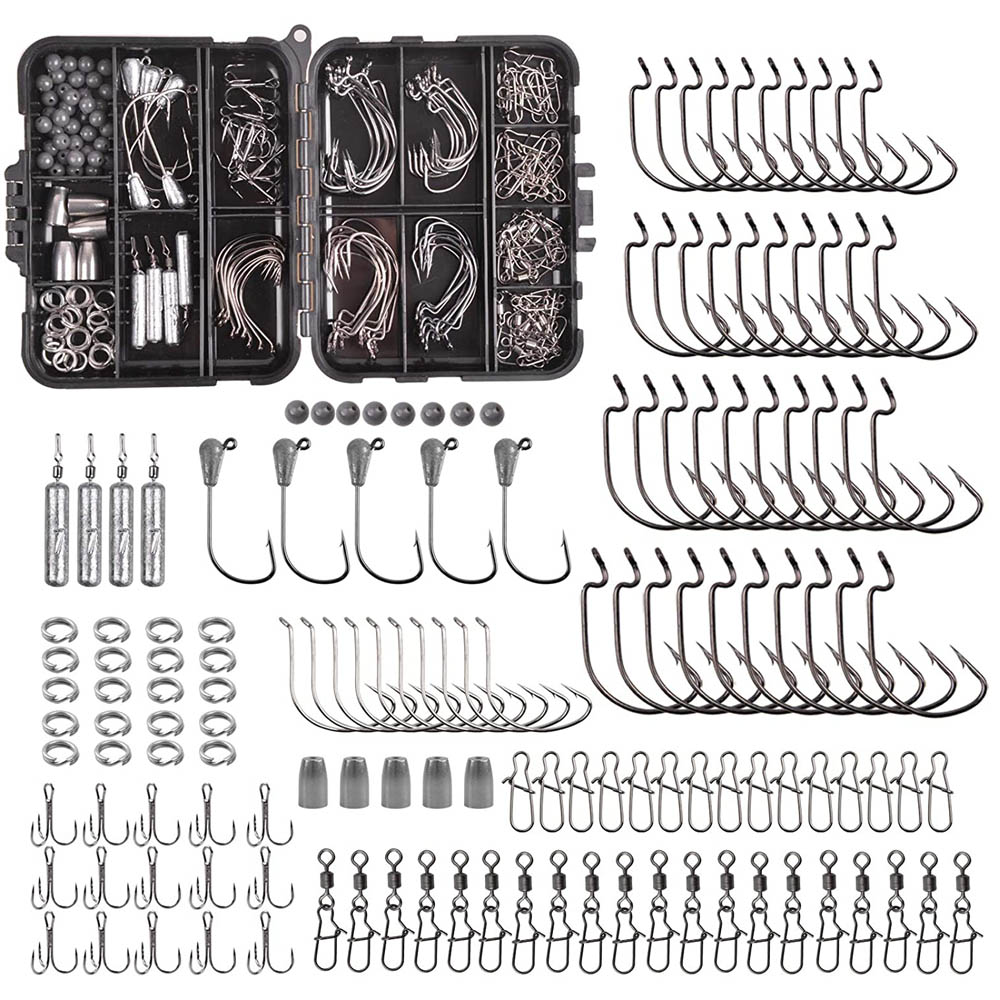 166PCS Fishing tackle box Incl - Furniture Hardware Jig 评论和价格