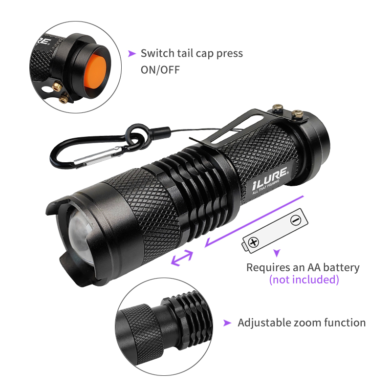 Mini UV Flashlight 395nm Ultra - Furniture Hardware Jig 评论和价格