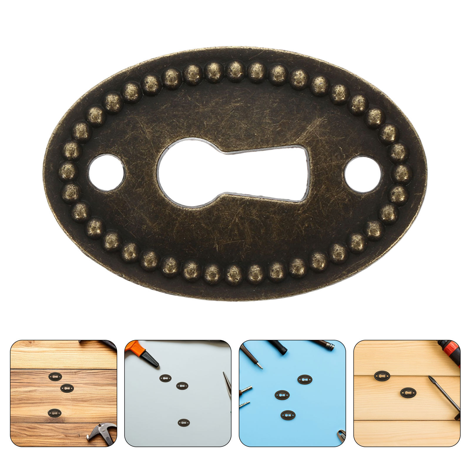 16Pcs Vintage Zinc Alloy Oval  - Furniture Hardware Decorative 评论和价格