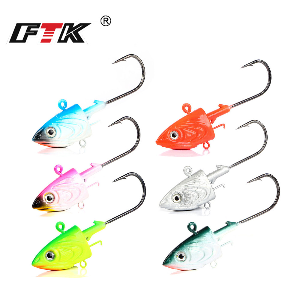 FTK 2PCS Jig Head Fishing Hook - Furniture Hardware Jig 评论和价格